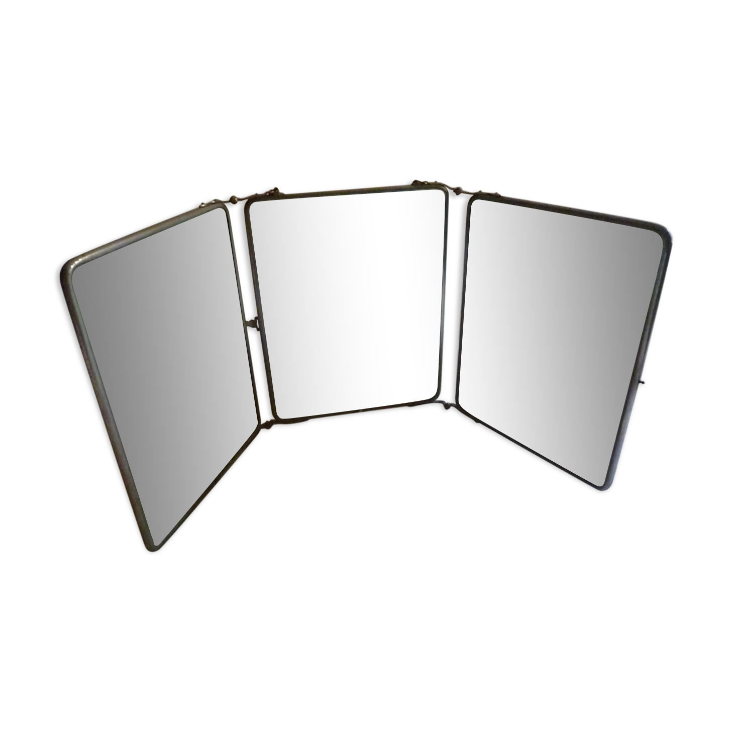 Barber mirror triptych early 1900