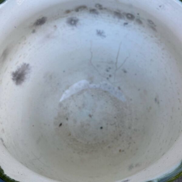 Cache pot art nouveau en barbotine