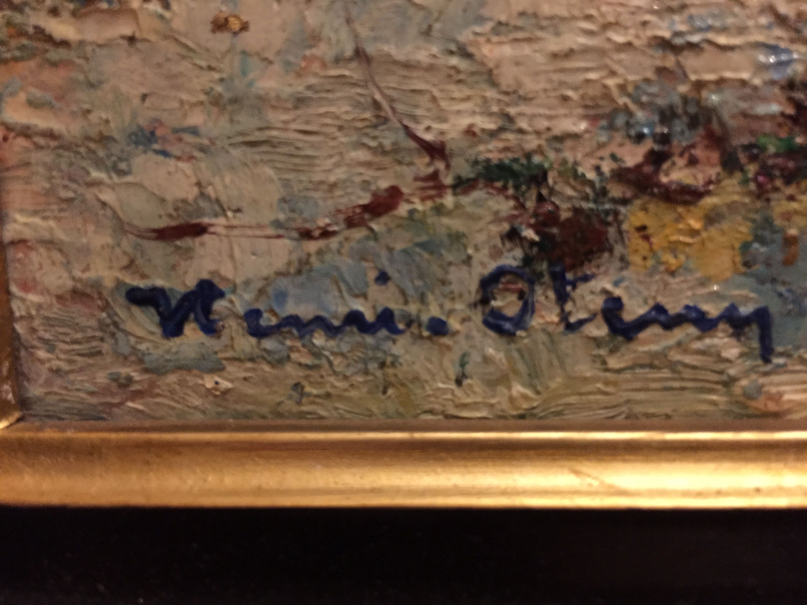 Oil on canvas: underwood