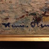 Oil on canvas: underwood