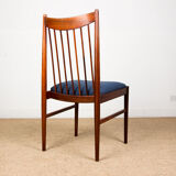 Series of 6 Danish chairs in Rio palissandre by Arne Vodder for Sibast 1960.