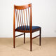 Series of 6 Danish chairs in Rio palissandre by Arne Vodder for Sibast 1960.