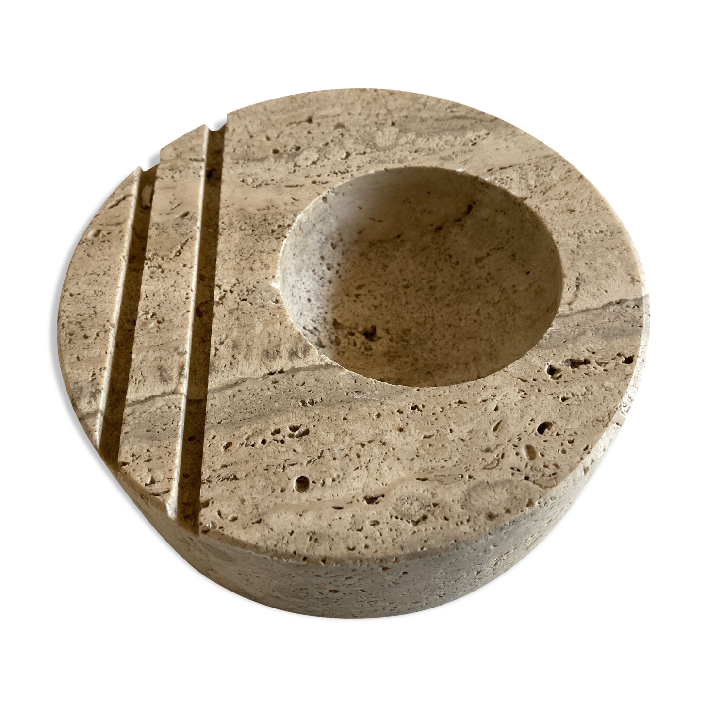 Empty Pocket Fratelli Manelli in travertine 1970