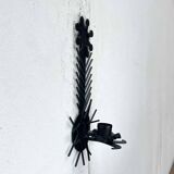 Mid-century modern Danish candle holders in metal and glass by Dantoft, 1960s, set of 2.