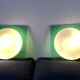 Pair of Italian glass wall sconces, Vétri Murano, 1980