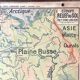 Old school map Vidal-Lablache Mézières 12, T33, 1910 Europe relief