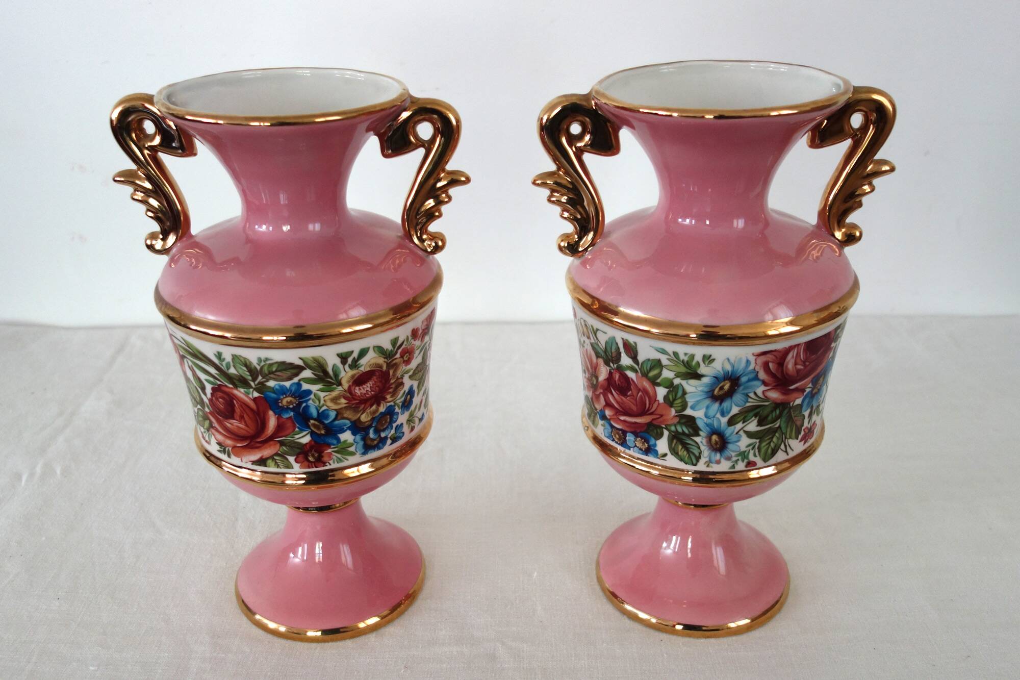 Pair of Italian ceramic vases from the 1950s.