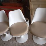 Tulip chairs signed Saarinen for Knollstudio 1956