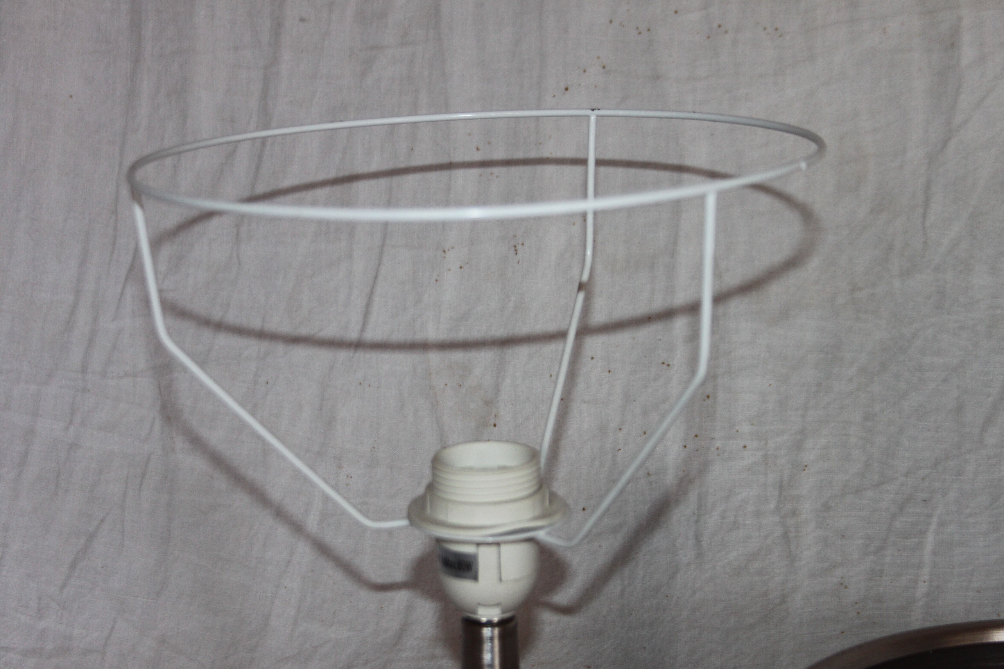 Lampe vintage en aluminium brossé