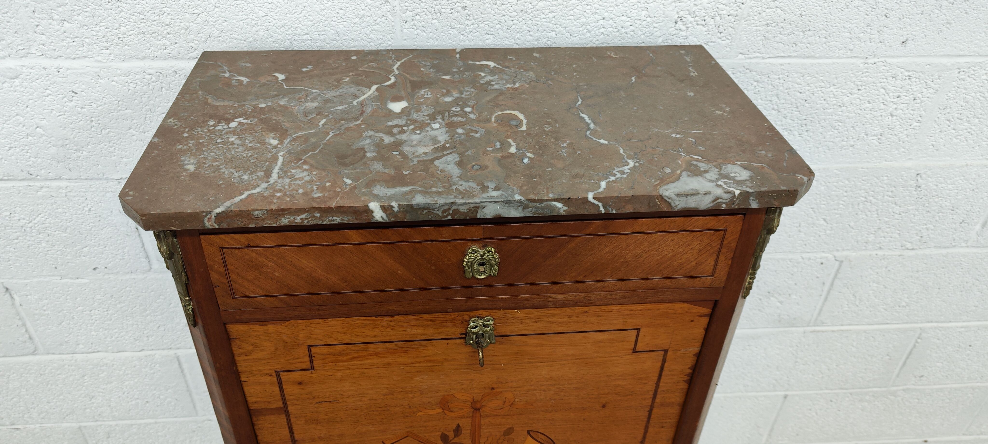 Former secretary marquetry and gilded bronze fittings