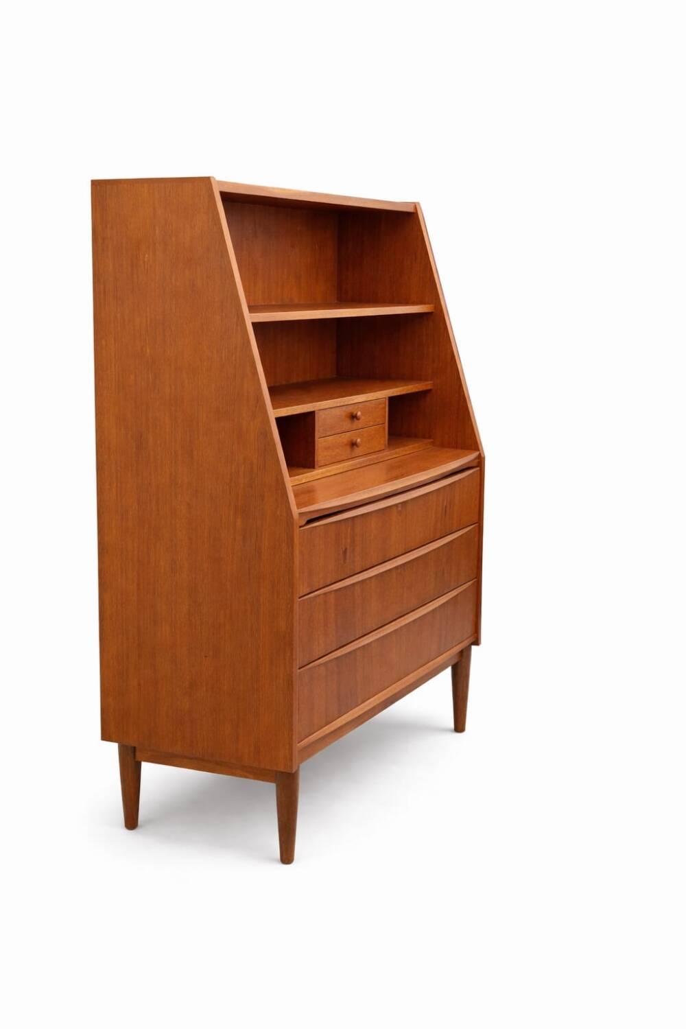 Scandinavian teak secretary, Danish manufacture, 1960s.