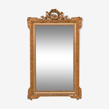 Miroir doré de style Louis XVI 147cm x 88cm