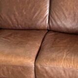 Vintage 2 seater leather sofa