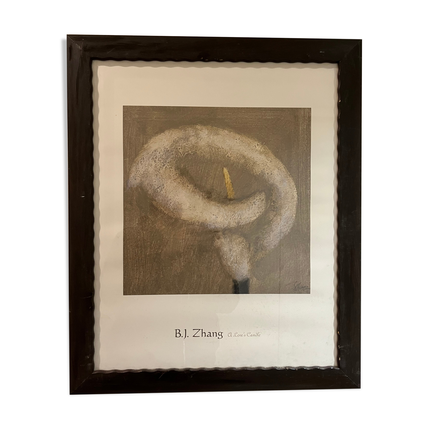 Zhang solid wood frame poster