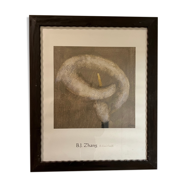 Affiche Zhang cadre en bois massif