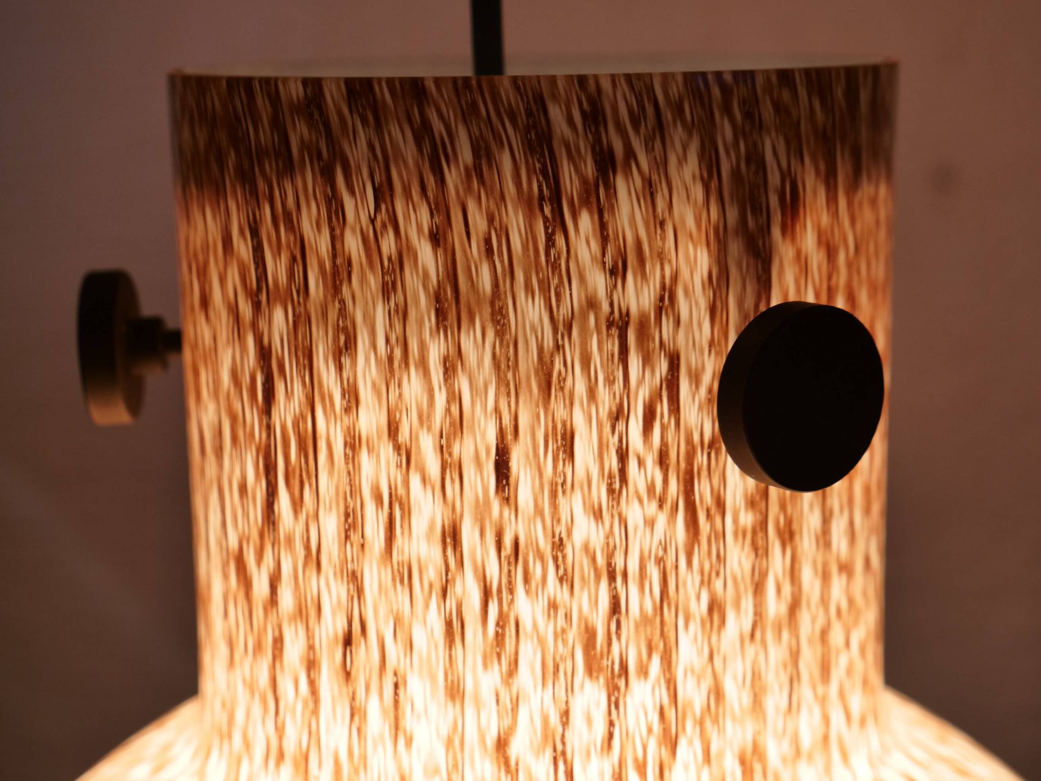 Peill and Putzler Design Glass Hanging Ceiling Lamp 1970s