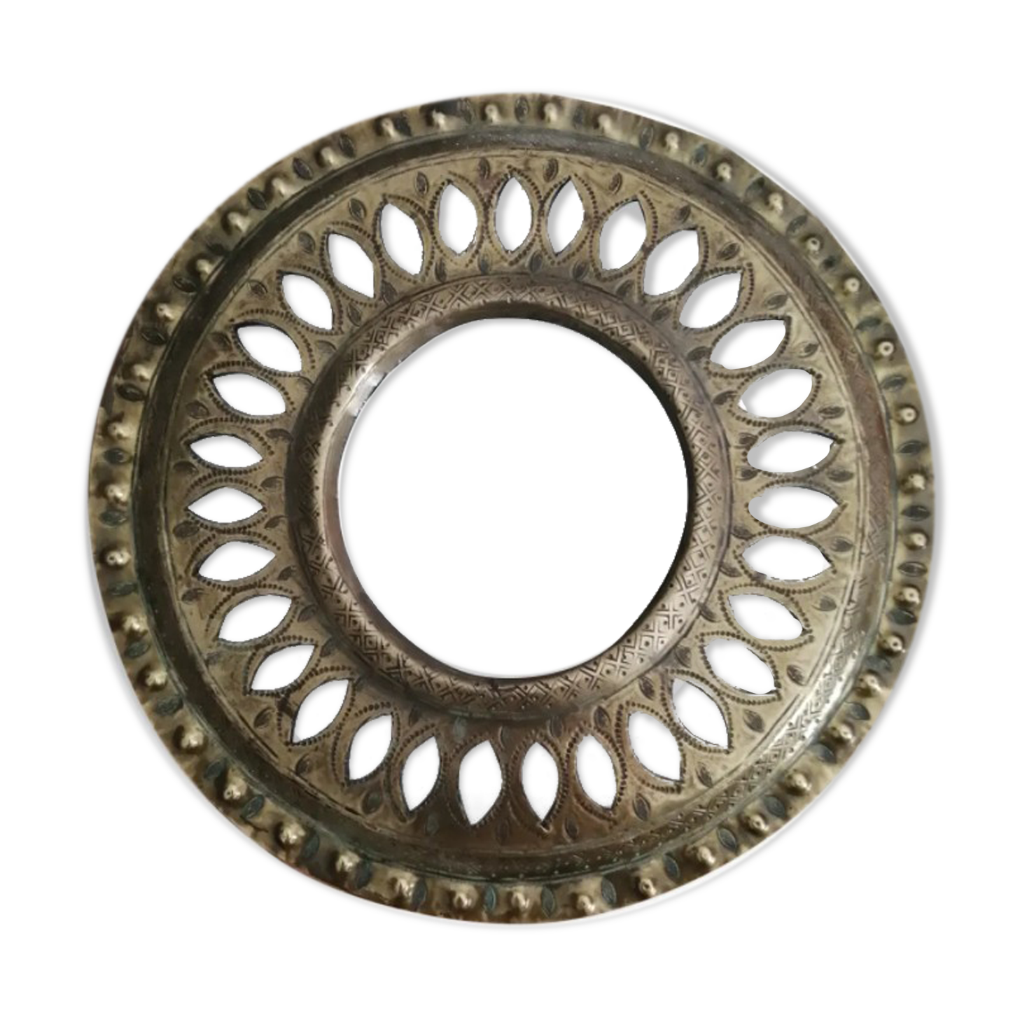 Brass mirror  - 26cm