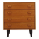 Commode en teck, design danois, années 1960, fabriquée au Danemark