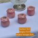 Pink flower candle holder