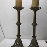 Pair of candle spades / candle holder