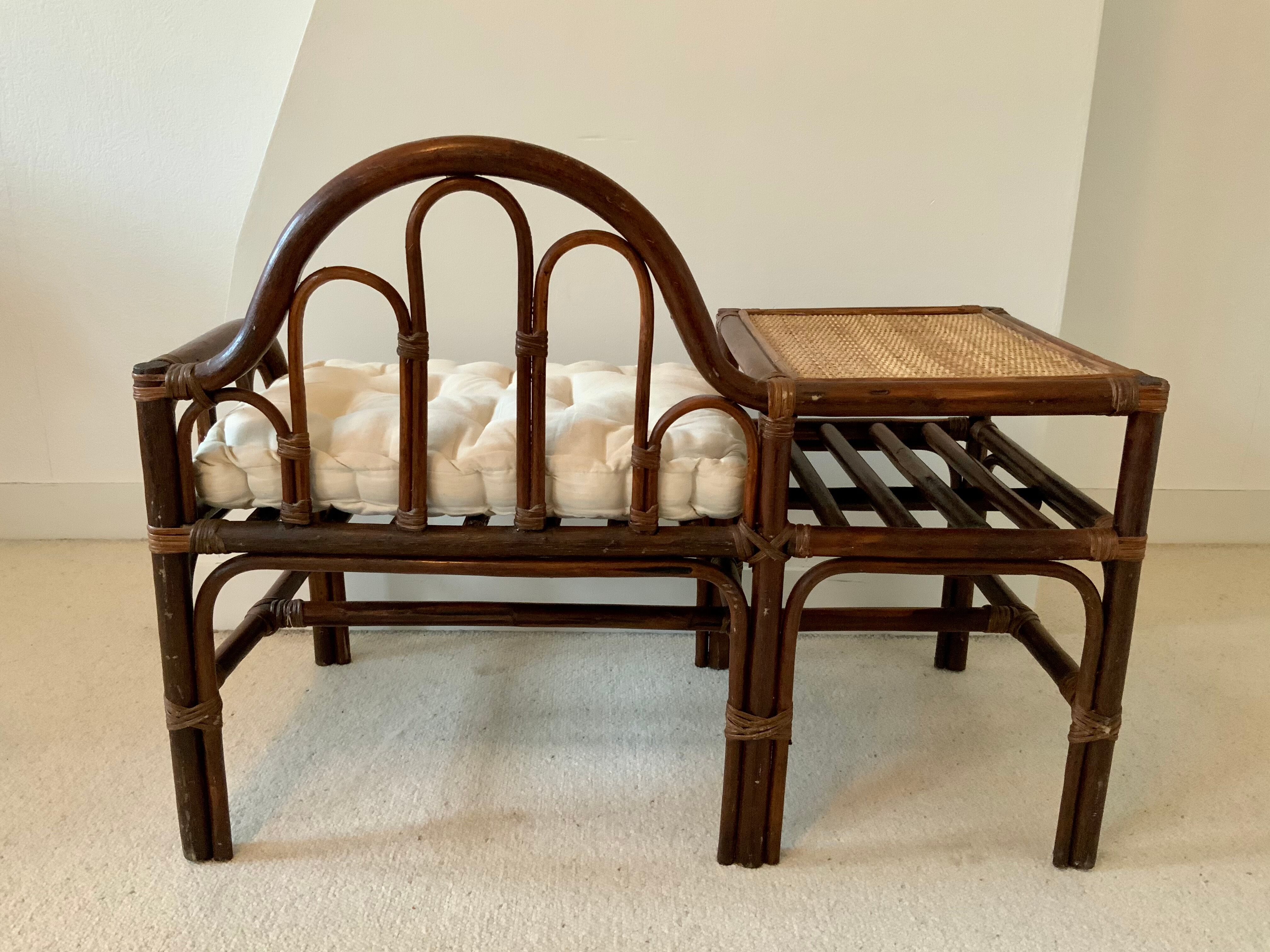 Rattan phone furniture
