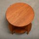 Table d'appoint ou table de plante Art Déco néerlandaise en chêne massif, années 1930.