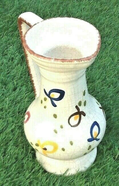 Cracked white pitcher Sandstone of " Puisaye "  1960