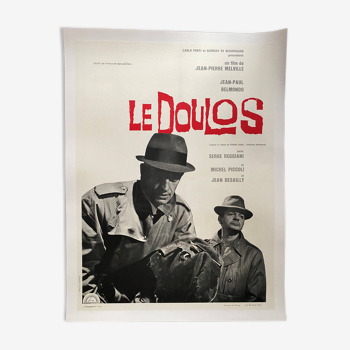 Affiche cinéma originale "Le Doulos" Jean-Paul Belmondo 60x80cm 1962