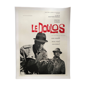 Affiche cinéma originale "Le Doulos" Jean-Paul Belmondo 60x80cm 1962