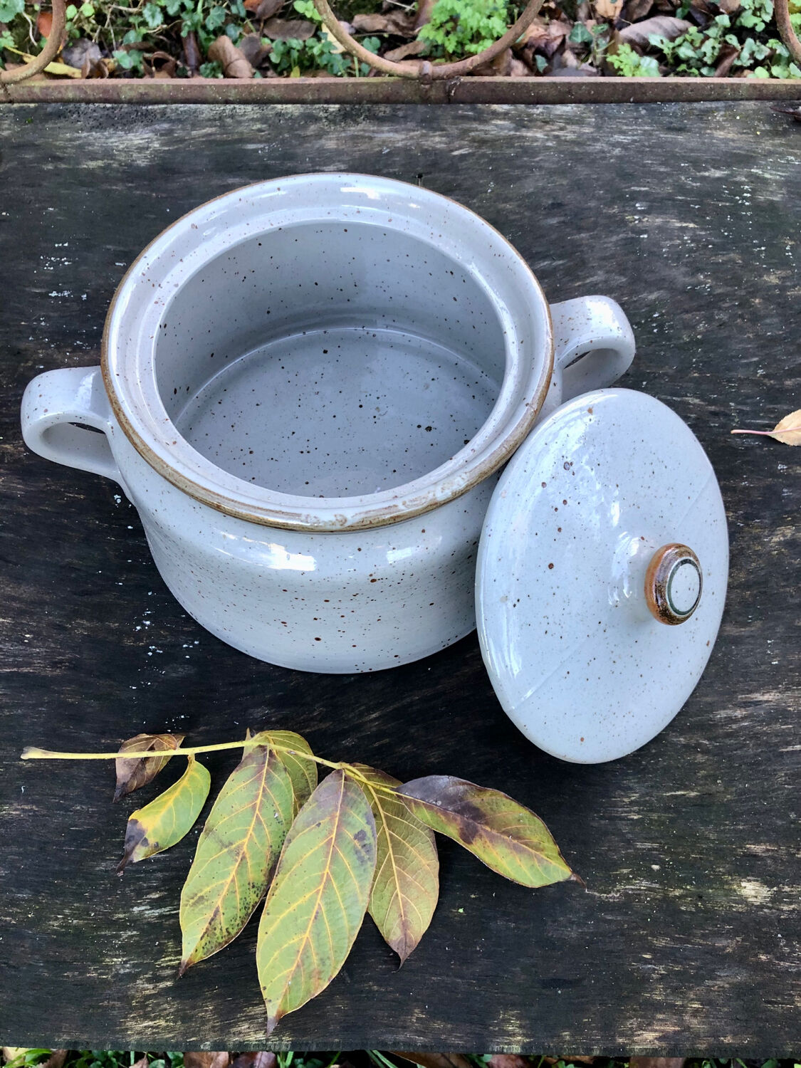 Glazed stoneware tureen