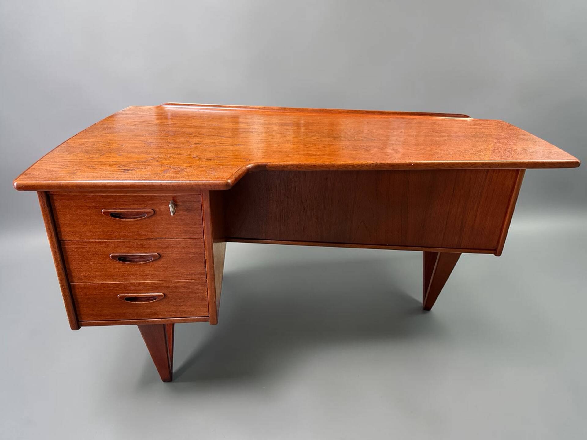 Boomerang desk double-sided by goran strand circa 1960 sweden