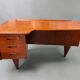 Boomerang desk double-sided by goran strand circa 1960 sweden