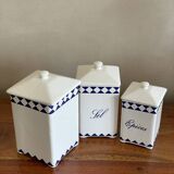 Series 3 boxes in earthenware with spice salt, coffee, spices