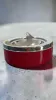 Vintage Red Metal Ashtray Space Age - Caimi Brevetti Italy 1970