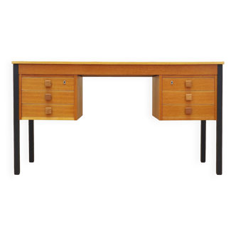 Bureau danois en frêne par Domino Møbler, années 1970