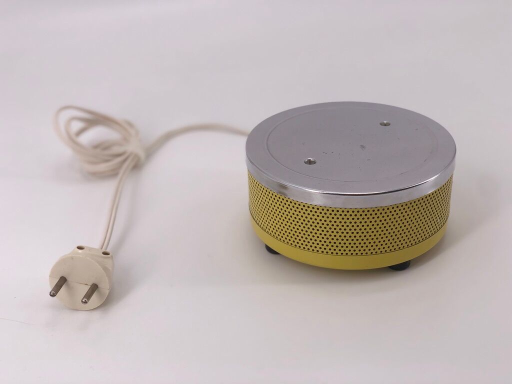 Night light in yellow perforated