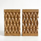 Brutalist oak bookends from the 1960s.