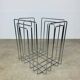 Chrome metal magazine rack by Willy Glaeser for TMP, 1980s.