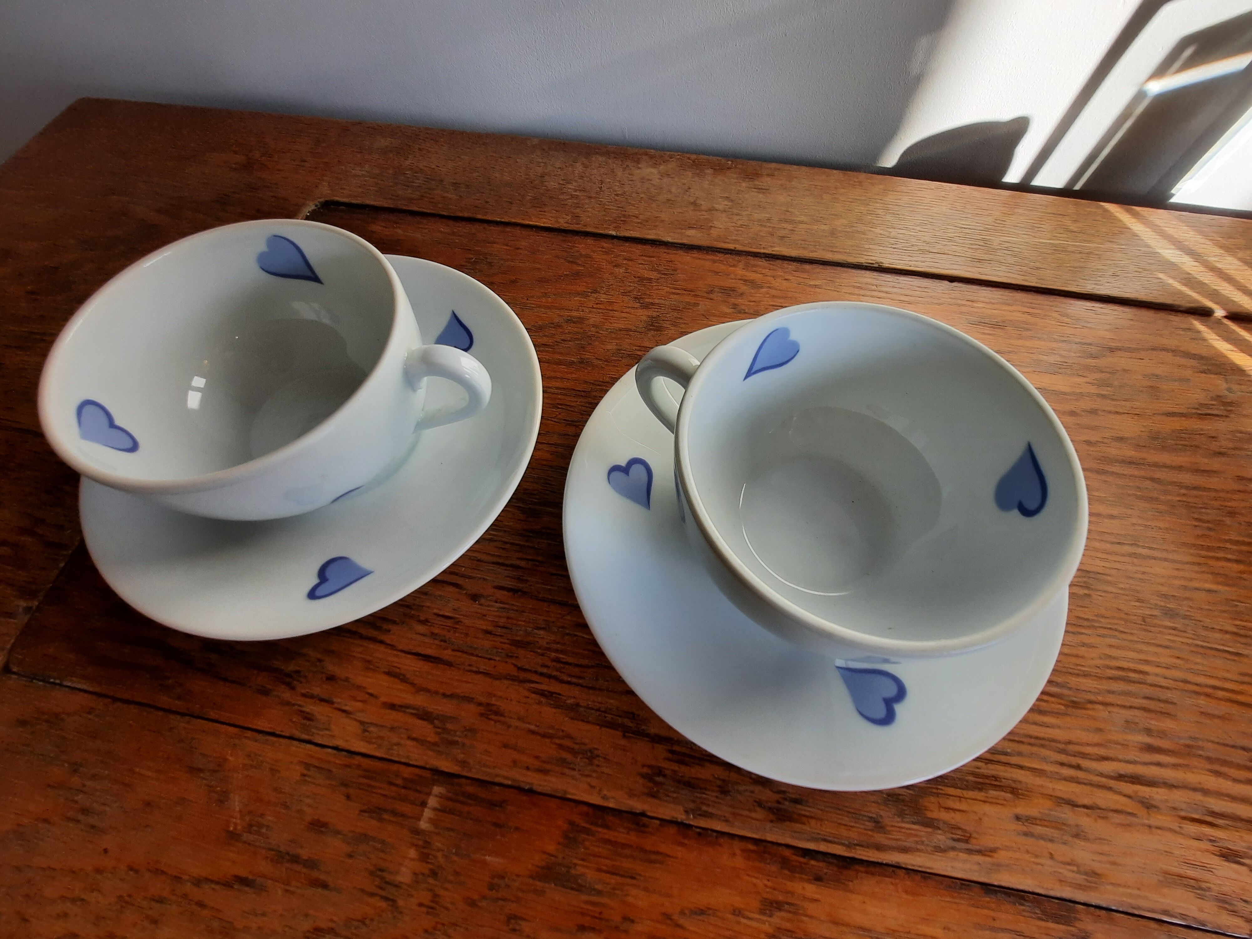Pair of cups D. Porthault Limoges