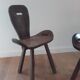 Ensemble de 6 chaises brutaliste , primitive , campagne