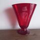 Vase éventail Empoli rouge 1950 XL