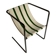 Chaise designer Avrandinis coton et acier tubulaire