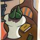 Oil painting still life by Franco Prayer (1924) 60x50 cm