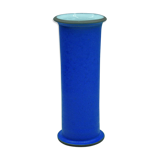 Vase bleu grés non signé