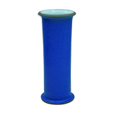 Unsigned sizzling blue vase