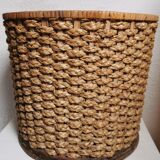 Vintage woven fiber basket