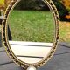 Vanity mirror/face hand or table, oval. baroque/shabby chic style