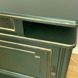 Pair of art-deco bedside tables in painted wood