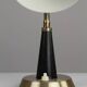 Table / Desk Lamp Model 600/5 by Gemi — Swedish Modernism in Black & Brass, 1960s