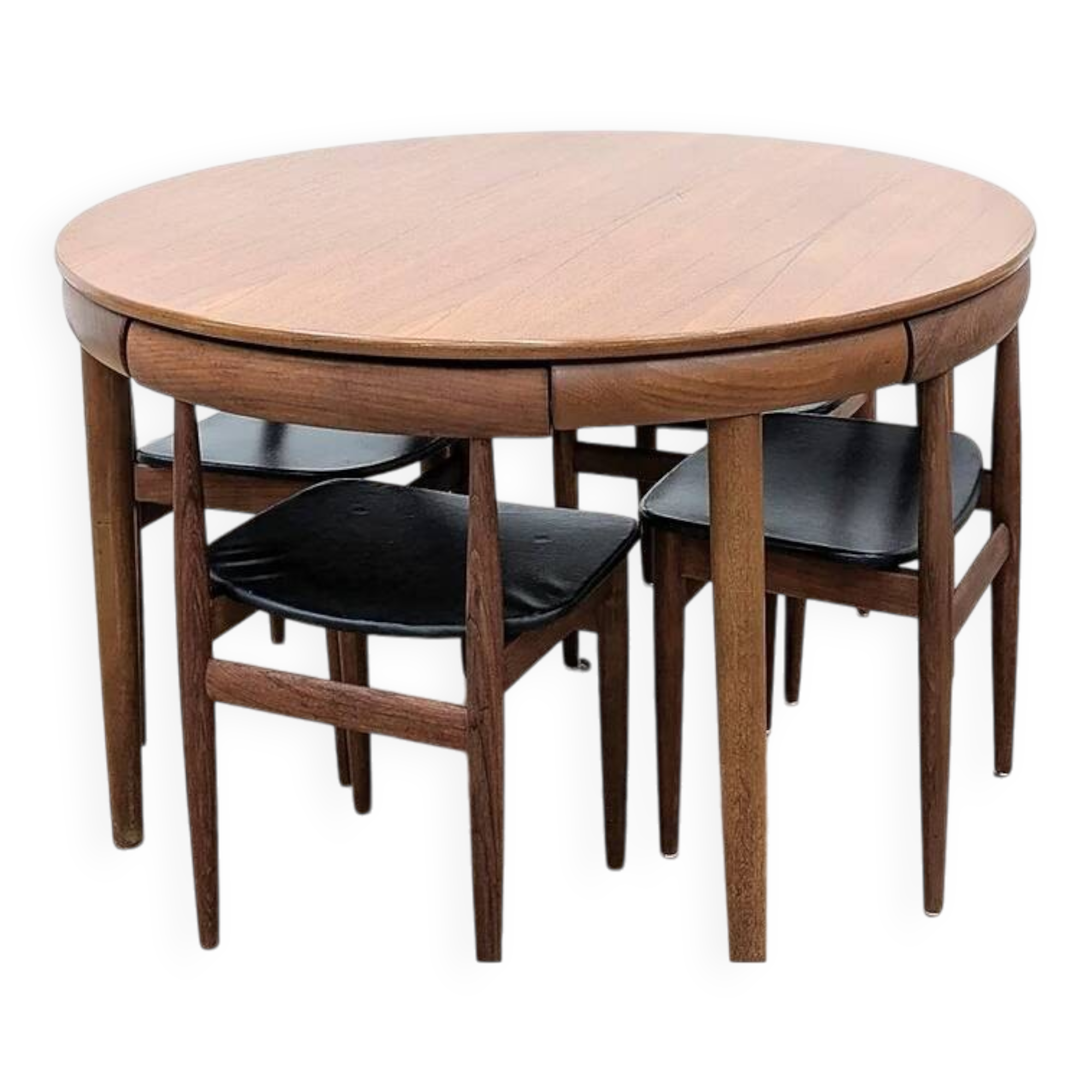 Roundette table and chairs by Hans Olsen